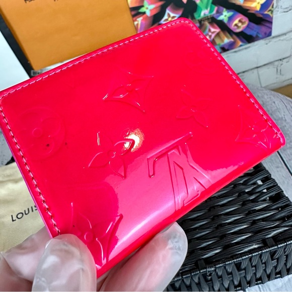 Louis Vuitton pink vernis leather ludlow card holder coin case - Picture 14 of 16